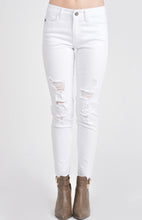 Load image into Gallery viewer, The Mid-Rise Ripped Up White Jeans