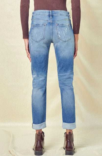 The Maebel High-Rose Soft Tomgirl Jean