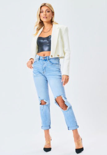 The Tasha Light Stone Boyfriend Jean