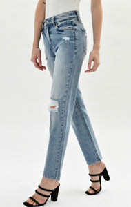 High-Rise Straight Fit Mom Jean