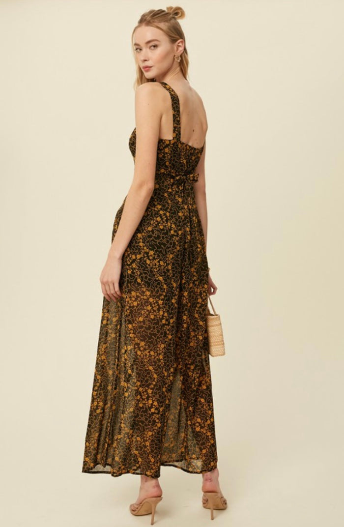 The Seraphina Floral Textured Jumpsuit