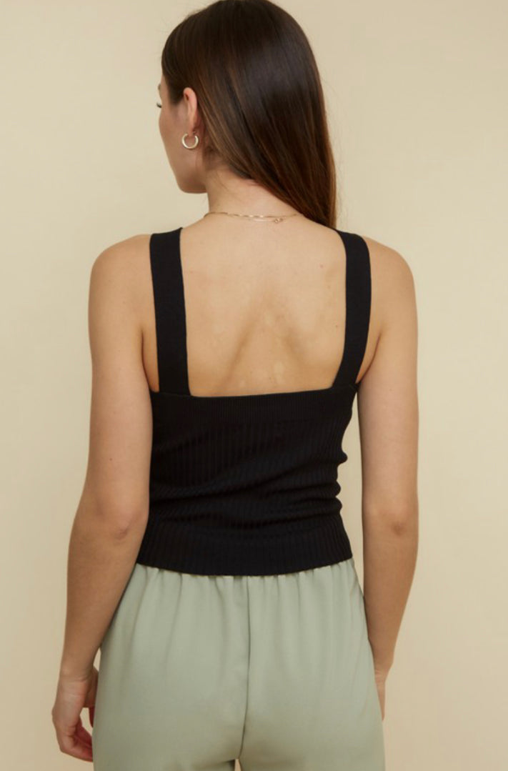 The Topanga Ribbed O-Ring Halter