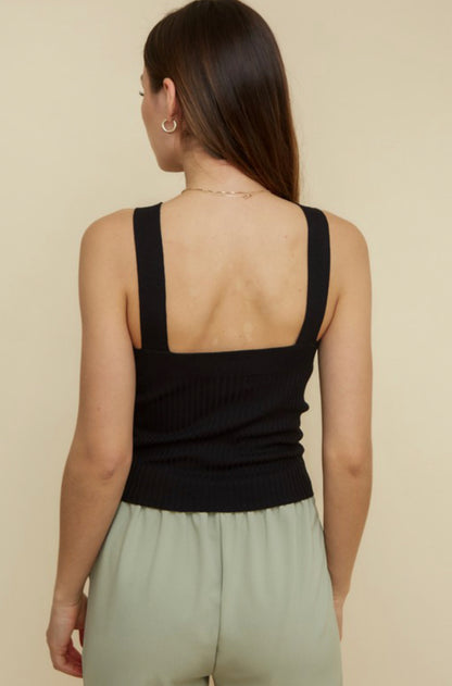 The Topanga Ribbed O-Ring Halter
