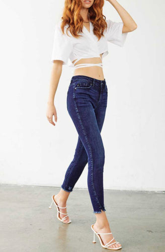 The Clean & Classic Dark Ankle Skinny Jean