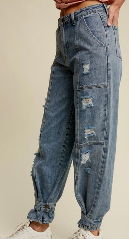Back To The 90s Denim Joggers