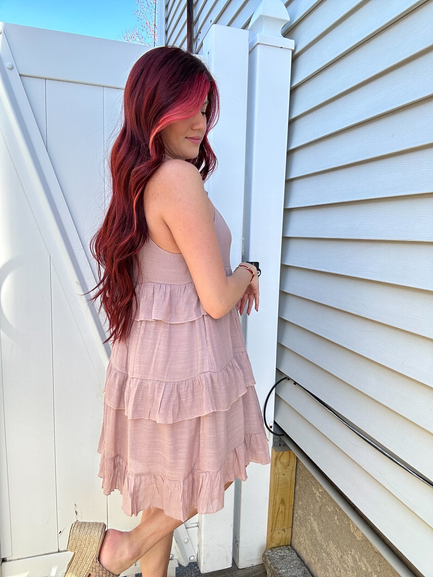 Its Tea Time Ruffle Dress