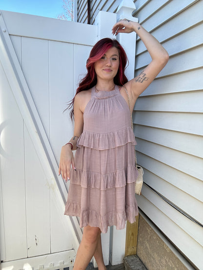 Its Tea Time Ruffle Dress