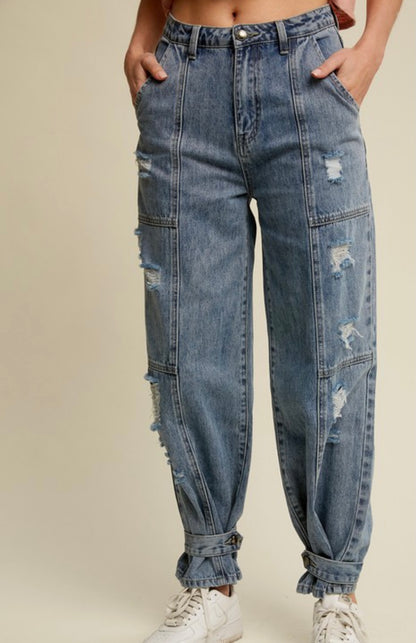 Back To The 90s Denim Joggers