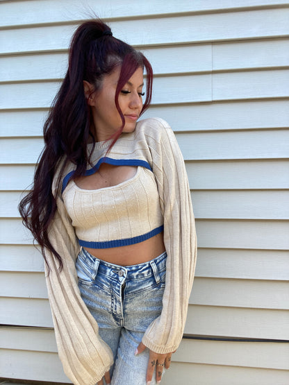 Fallin For You Cropped Sweater