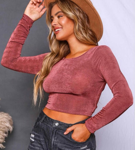 Twisted Back Crop Shirt