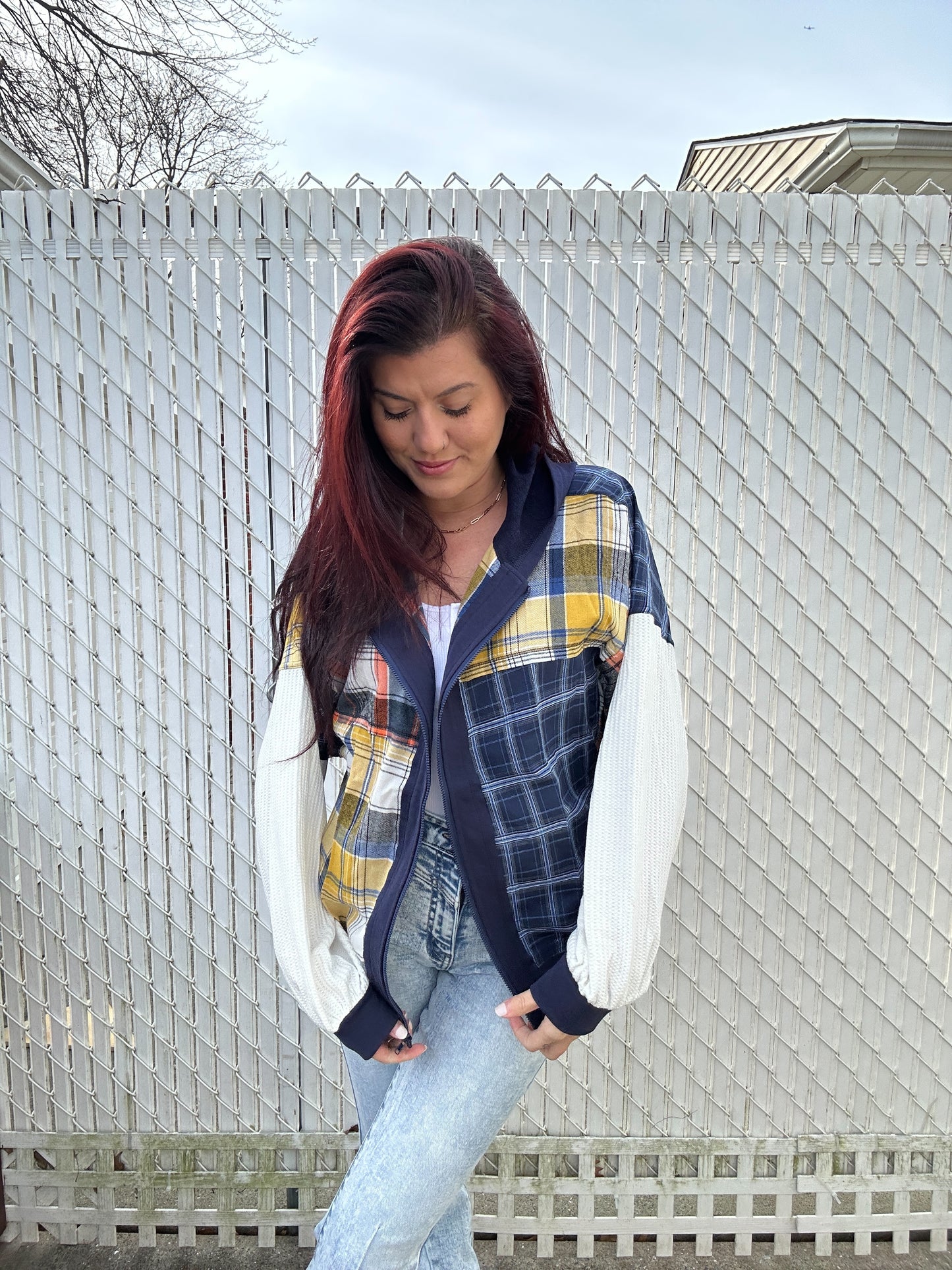 Another Plaid Zip Up