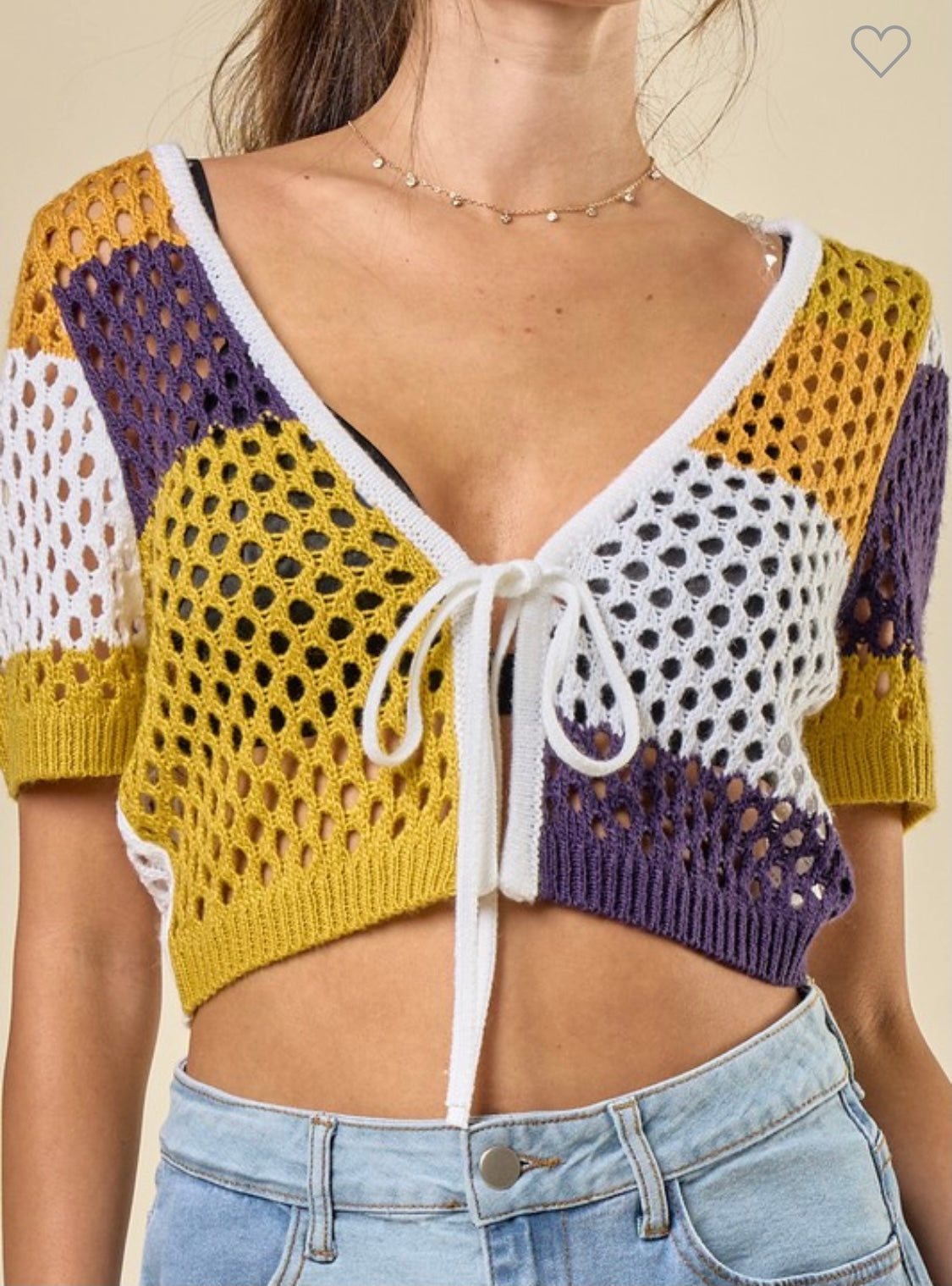 Multi Color Cover Up Top