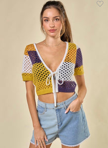 Multi Color Cover Up Top