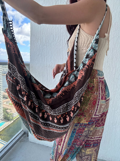 Boho Beach Bag Brown