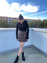 Load image into Gallery viewer, Chocolate Leather Skort