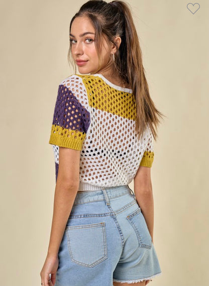 Multi Color Cover Up Top