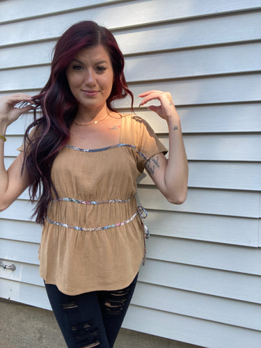 Boho Peplum Top