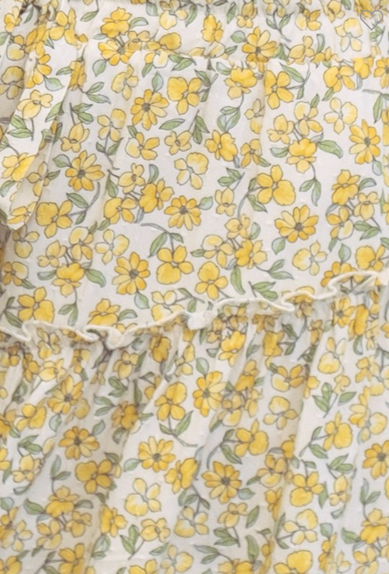 Yellow Daisies 2-Piece Short Set