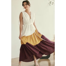 Load image into Gallery viewer, Color Block Maxi Dress