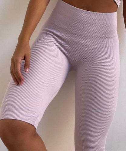 The Ribbed Biker Short