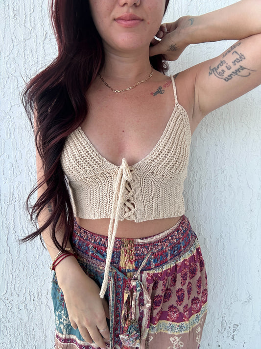 Crochet Knit Top