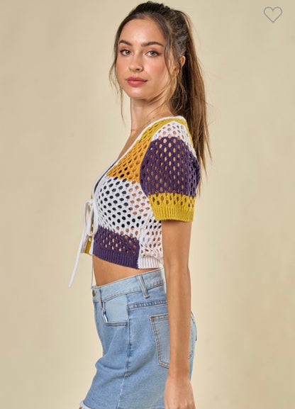 Multi Color Cover Up Top